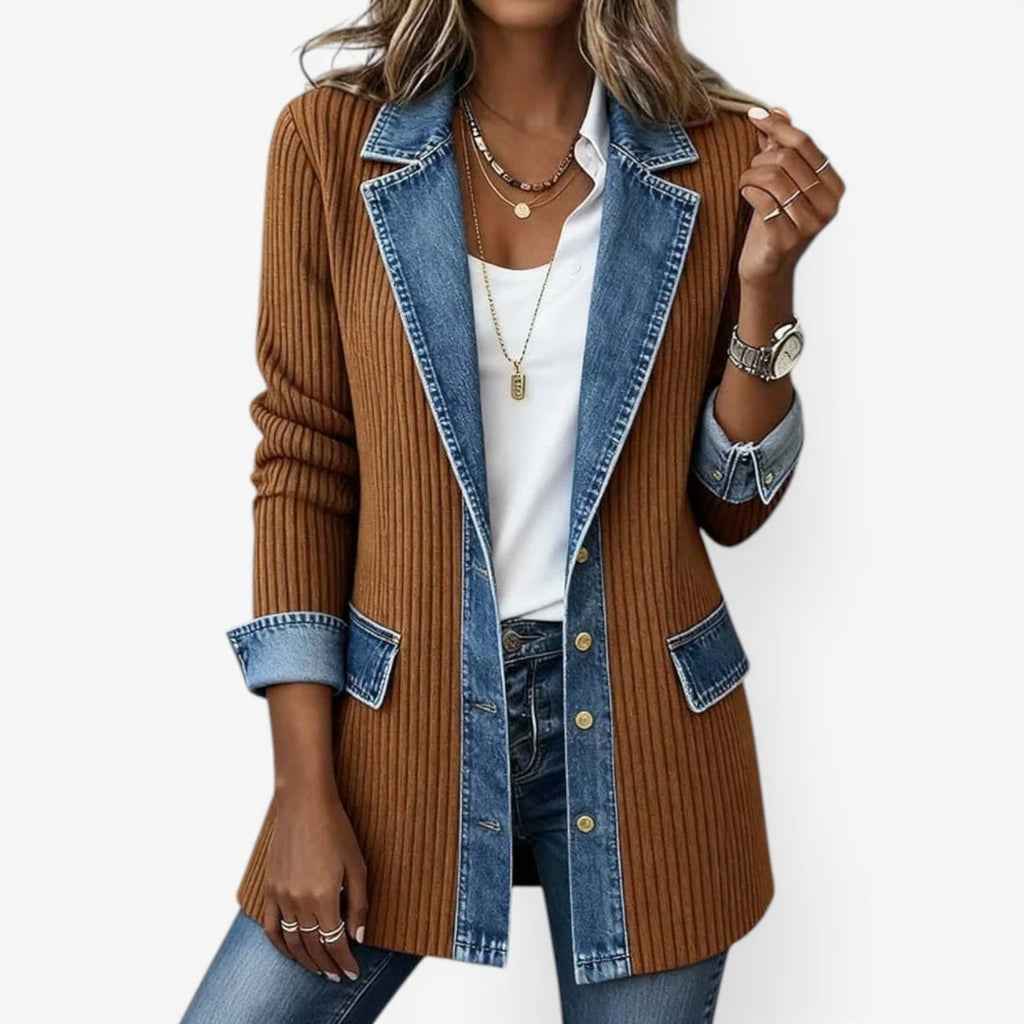 Textured Open-Front Jacket