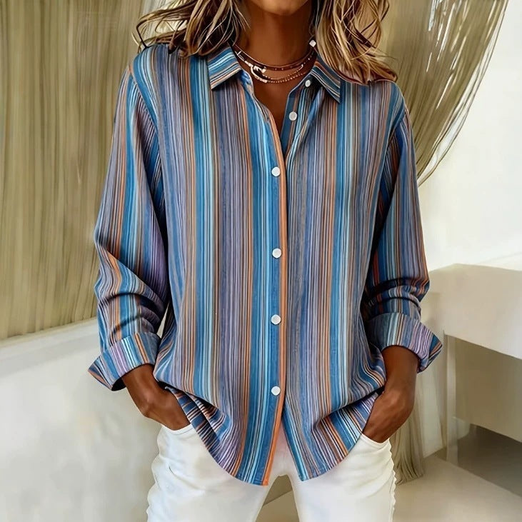 🔥 Women's Casual Gingham Long Sleeve Button Down Shirt