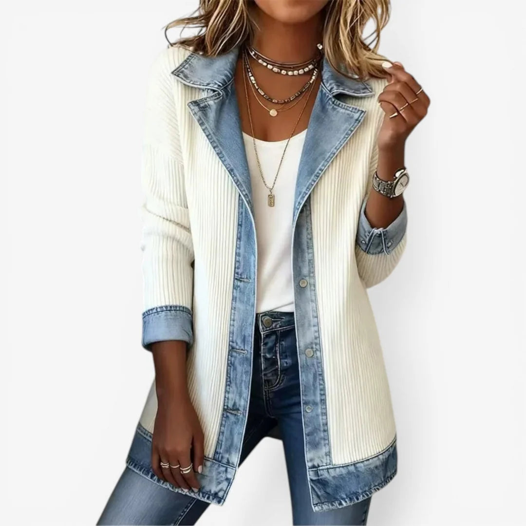 Textured Open-Front Jacket