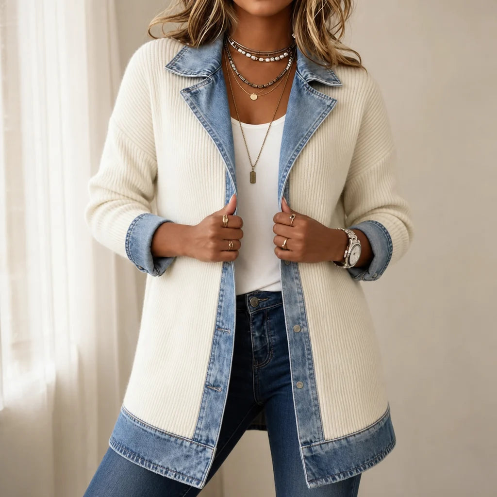 Textured Open-Front Jacket