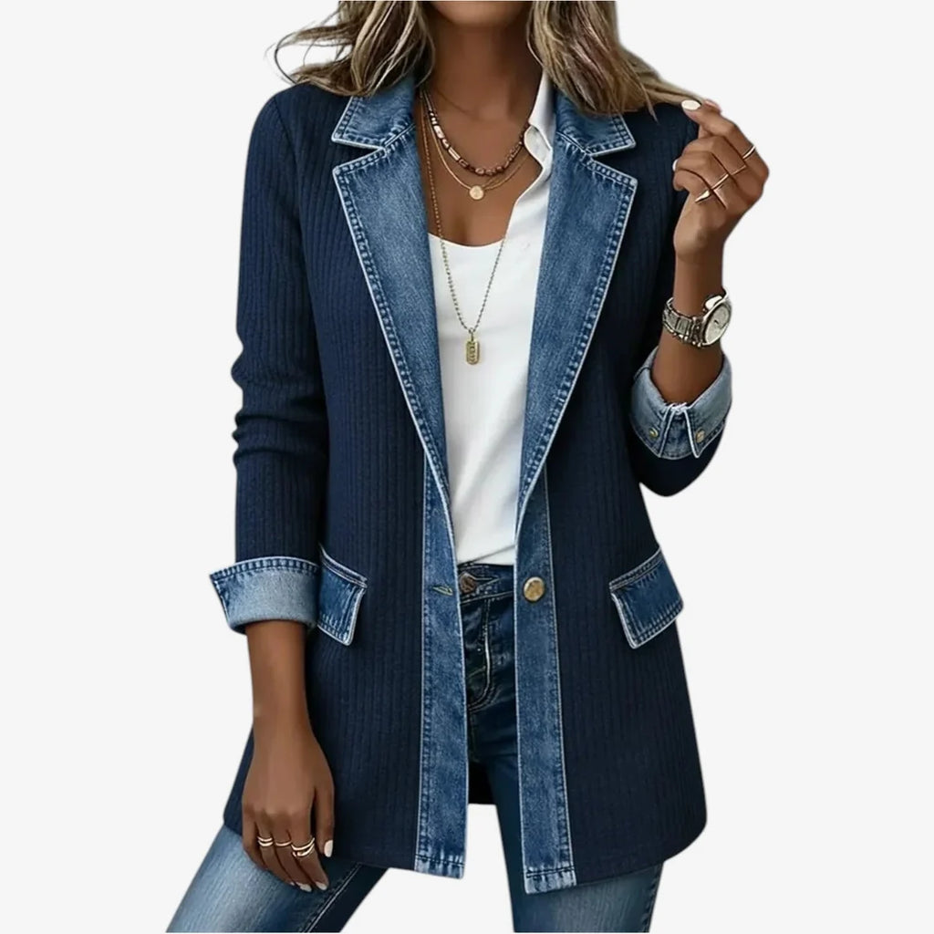 Textured Open-Front Jacket